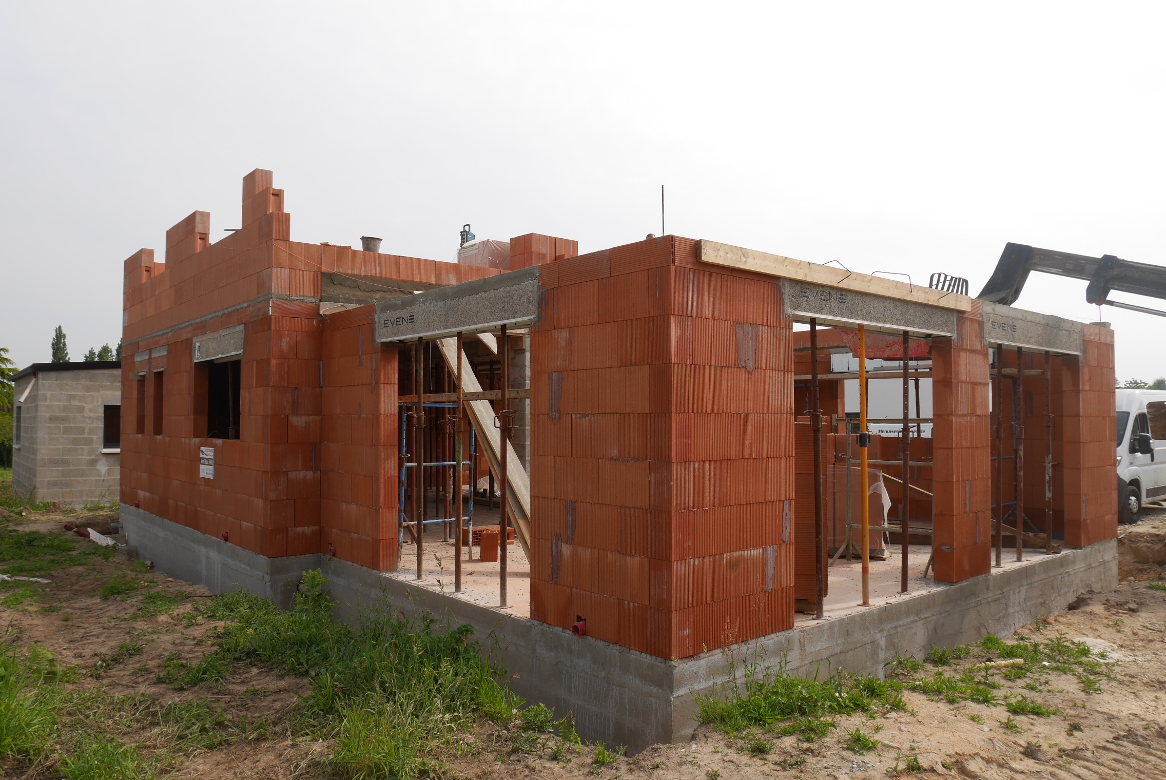 chantier construction maison - hexagone - architecte et maître d'oeuvre