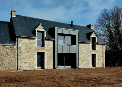 Rénovation longère en pierre-Plouhinec