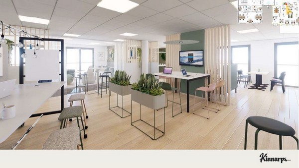 espaces travail modernes et lumineux